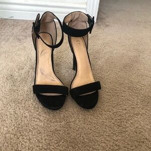 Elegant Black High Heel Sandals